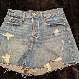 Old Navy Light Blue Distressed Jean Shorts